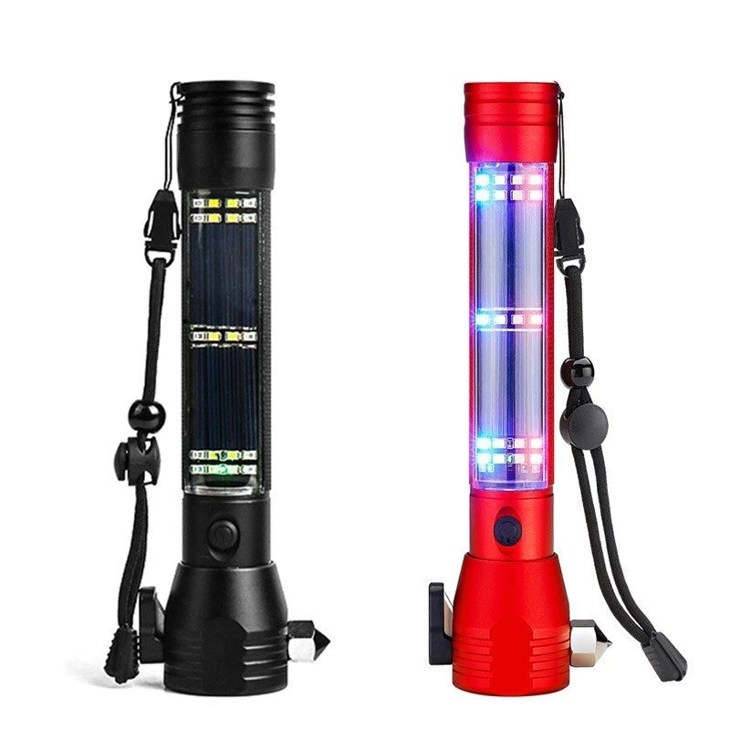 Lanterna Solar Power Flashlight com 11 FUNÇOES USB